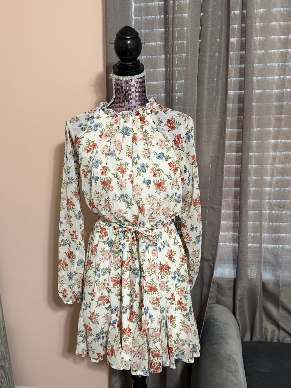 Blue Rain Floral Dress from Francesca’s - Size Large